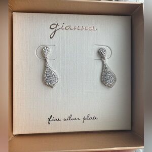 Gianna silver plated earrings
